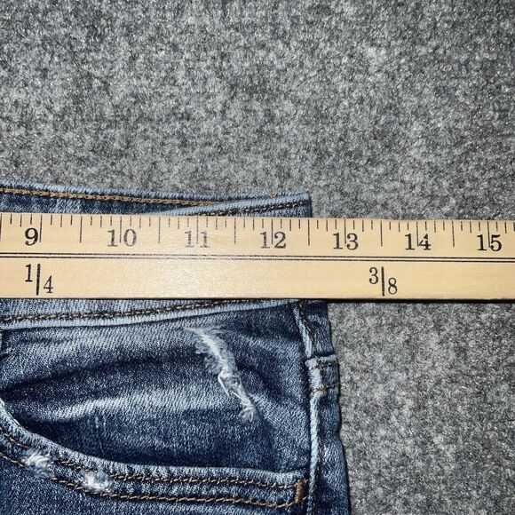 Willow + Root Jeans Womens Size 24 Blue Denim The Everyday Jean Distressed - Picture 5 of 10